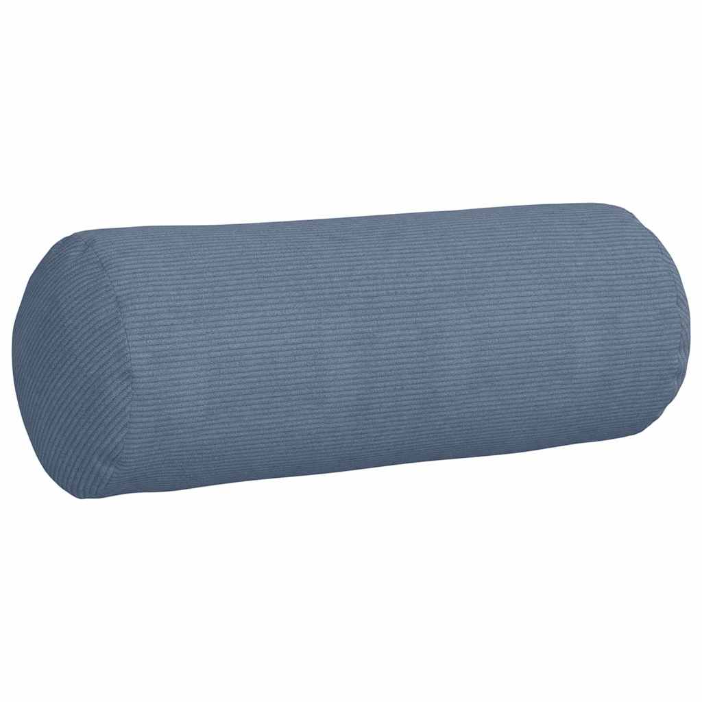 Cuscini a rullo 2 pcs Blu Ã˜ 25 x 70 cm Tessuto in Cords