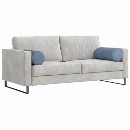 Cuscini a rullo 2 pcs Blu Ã˜ 25 x 70 cm Tessuto in Cords