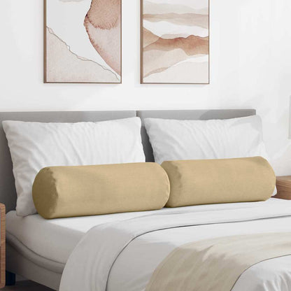 Cuscini a rullo 2 pcs Grigio Verde Ã˜ 25 x 70 cm