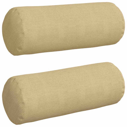 Cuscini a rullo 2 pcs Grigio Verde Ã˜ 25 x 70 cm