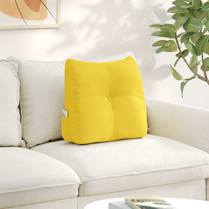 Cuscino per Schiena Giallo Chiaro 45 x 24 x 50 cm Tessuto
