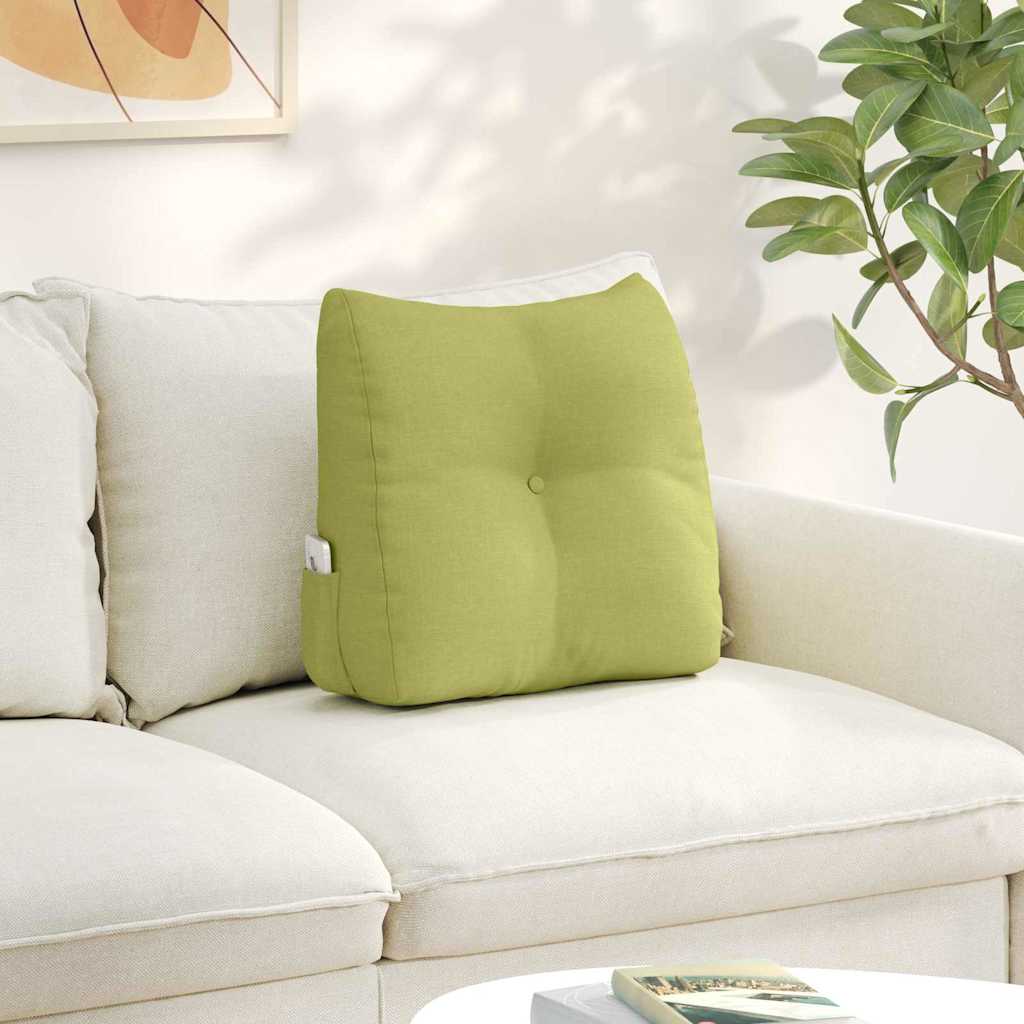 Cuscino per Schiena Verde chiaro 45 x 24 x 50 cm Tessuto