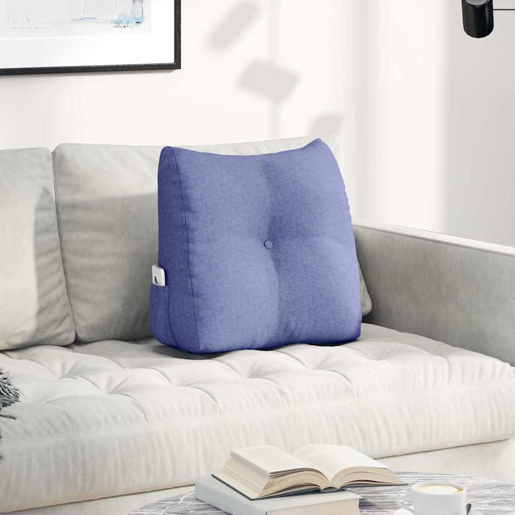 Cuscino per Schiena Blu jeans 45 x 24 x 50 cm Tessuto