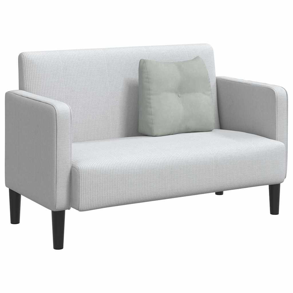 Cuscino per Schiena Grigio chiaro 45 x 24 x 50 cm Velluto