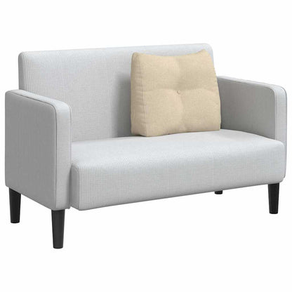 Cuscino per Schiena Crema 60 x 24 x 50 cm Tessuto