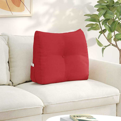 Cuscino per Schiena Rosso 60 x 24 x 50 cm Tessuto