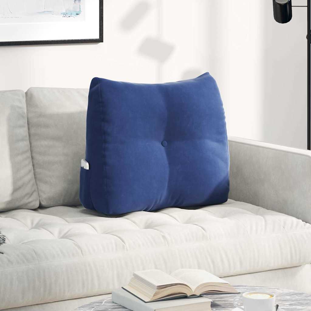 Cuscino per Schiena Blu Polizia 60 x 24 x 50 cm Velluto