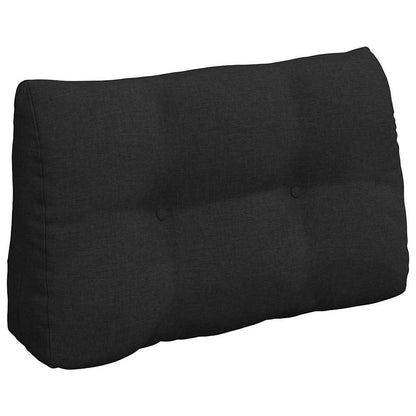 Cuscino per Schiena Nero 80 x 24 x 50 cm Tessuto