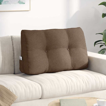 Cuscino per Schiena Marrone 80 x 24 x 50 cm Tessuto