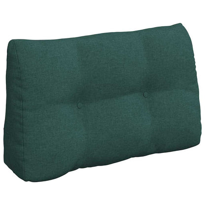 Cuscino per Schiena Verde Scuro 80 x 24 x 50 cm Tessuto