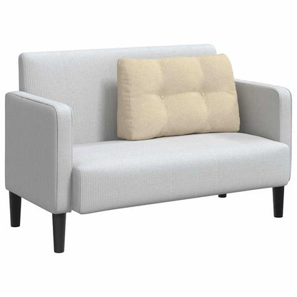 Cuscino per Schiena Crema 80 x 24 x 50 cm Tessuto