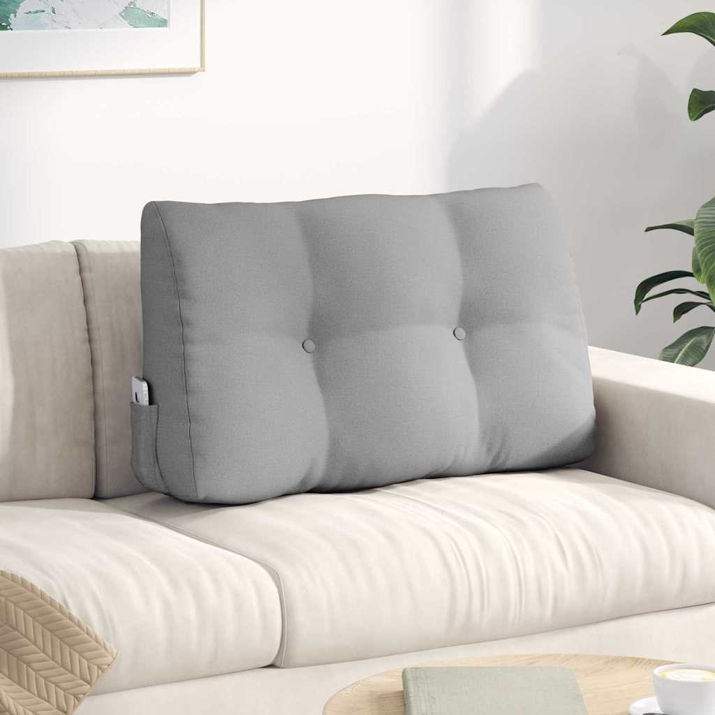 Cuscino per Schiena Grigio Nuvola 80 x 24 x 50 cm Tessuto