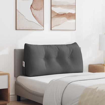 Cuscino per Schiena Grigio scuro 100 x 24 x 50 cm Tessuto