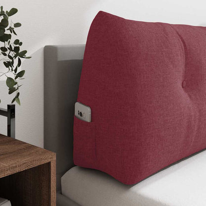 Cuscino per Schiena Rosso Vino 100 x 24 x 50 cm Tessuto