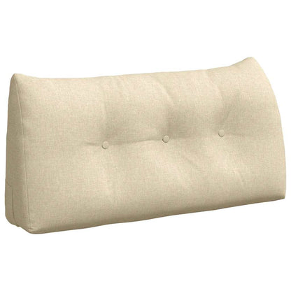 Cuscino per Schiena Crema 100 x 24 x 50 cm Tessuto