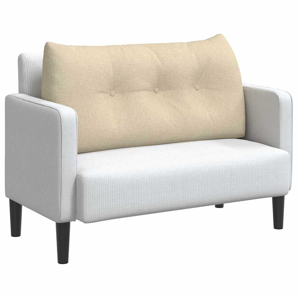 Cuscino per Schiena Crema 100 x 24 x 50 cm Tessuto