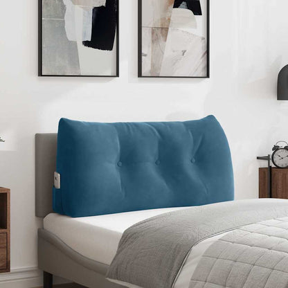 Cuscino per Schiena Blu 100 x 24 x 50 cm Velluto