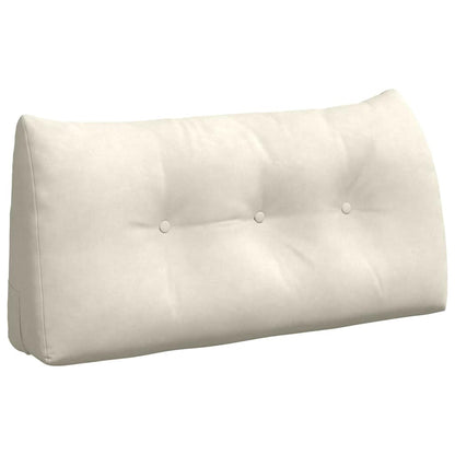 Cuscino per Schiena Crema 100 x 24 x 50 cm Velluto