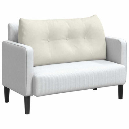 Cuscino per Schiena Crema 100 x 24 x 50 cm Velluto