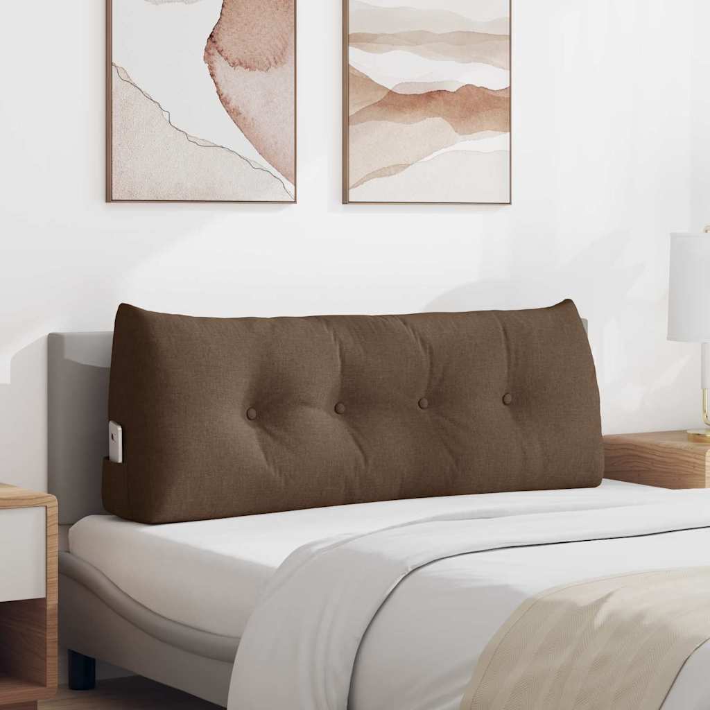 Cuscino per Schiena Marrone 120 x 24 x 50 cm Tessuto