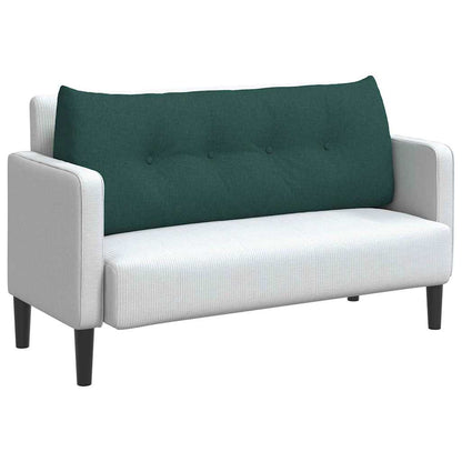 Cuscino per Schiena Verde Scuro 120 x 24 x 50 cm Tessuto