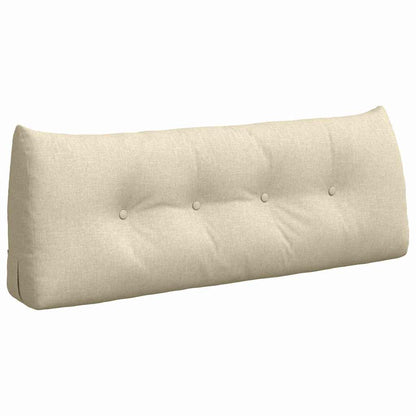 Cuscino per Schiena Crema 120 x 24 x 50 cm Tessuto