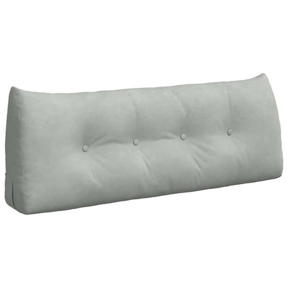 Cuscino per Schiena Grigio chiaro 120 x 24 x 50 cm Velluto
