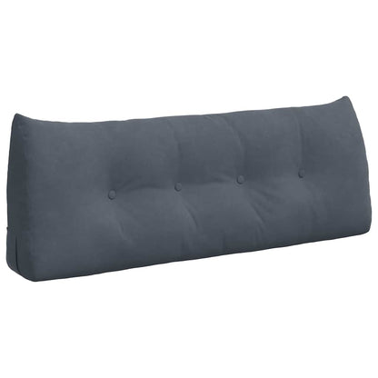 Cuscino per Schiena Grigio scuro 120 x 24 x 50 cm Velluto