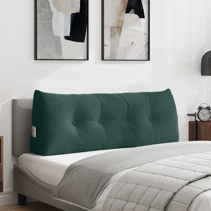 Cuscino per Schiena Verde Scuro 120 x 24 x 50 cm Velluto
