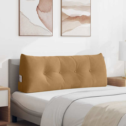 Cuscino per Schiena Marrone 120 x 24 x 50 cm Velluto