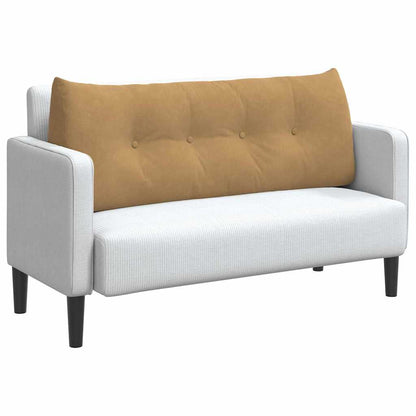 Cuscino per Schiena Marrone 120 x 24 x 50 cm Velluto