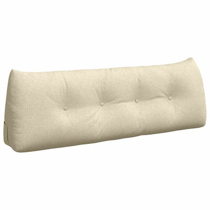 Cuscino per Schiena Crema 140 x 24 x 50 cm Tessuto