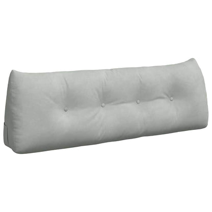 Cuscino per Schiena Grigio chiaro 140 x 24 x 50 cm Velluto