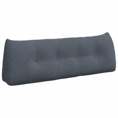 Cuscino per Schiena Grigio scuro 140 x 24 x 50 cm Velluto