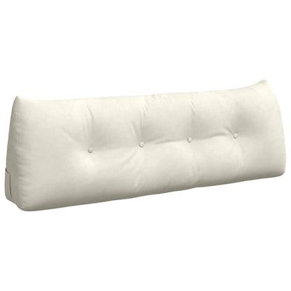Cuscino per Schiena Crema 140 x 24 x 50 cm Velluto