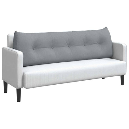 Cuscino per Schiena Grigio chiaro 160 x 24 x 50 cm Tessuto