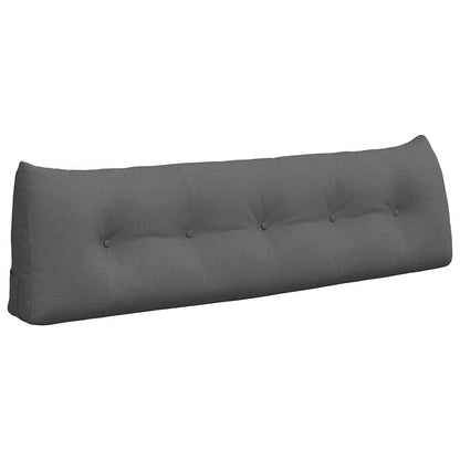 Cuscino per Schiena Grigio scuro 160 x 24 x 50 cm Tessuto