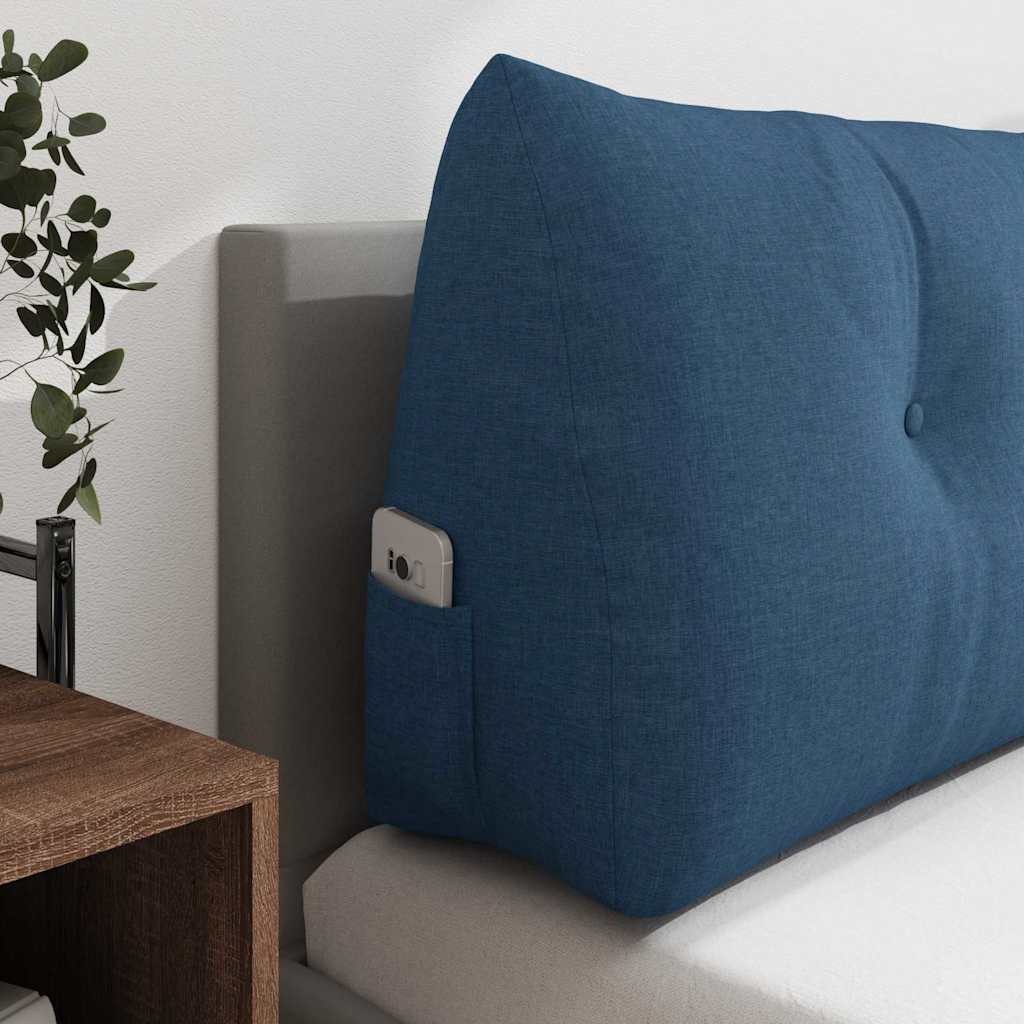 Cuscino per Schiena Blu 160 x 24 x 50 cm Tessuto