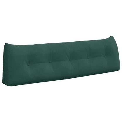 Cuscino per Schiena Verde Scuro 160 x 24 x 50 cm Velluto