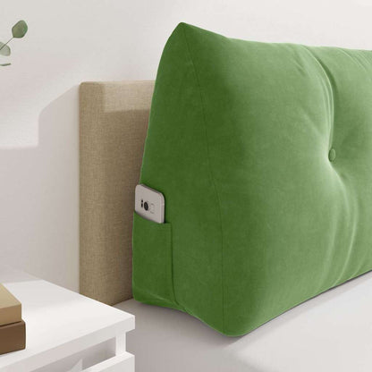 Cuscino per Schiena Verde chiaro 160 x 24 x 50 cm Velluto