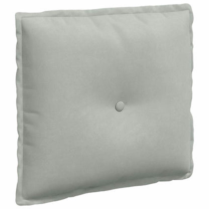 Cuscino per Schiena Grigio chiaro 50 x 45 cm Tessuto in Cords