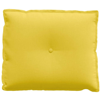 Cuscino per Schiena Giallo Chiaro 60 x 19 x 50 cm Tessuto