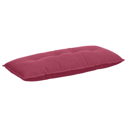 Cuscino per Schiena Rosso Vino 120 x 50 cm Tessuto in Cords