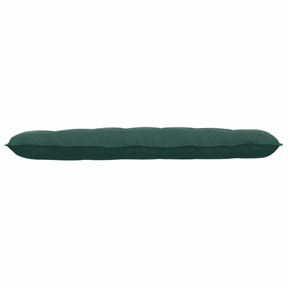 Cuscino per Schiena Verde Scuro 160 x 50 cm Tessuto in Cords