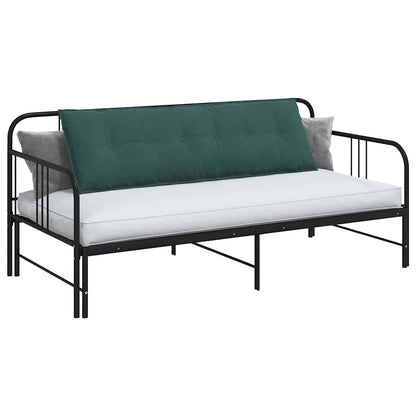 Cuscino per Schiena Verde Scuro 160 x 50 cm Tessuto in Cords