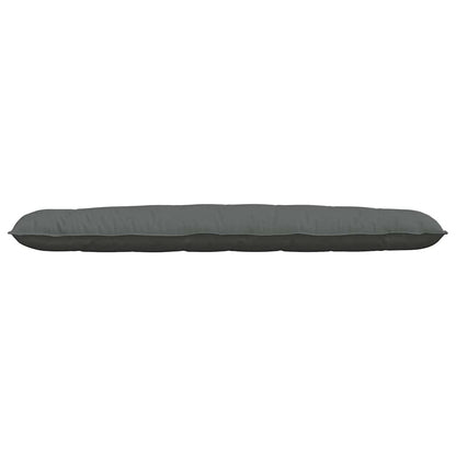 Cuscino per Schiena Grigio scuro 200 x 19 x 50 cm Tessuto