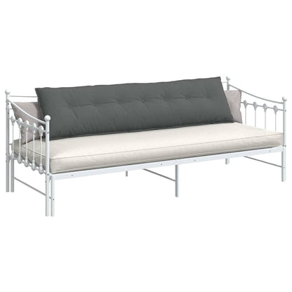 Cuscino per Schiena Grigio scuro 200 x 19 x 50 cm Tessuto