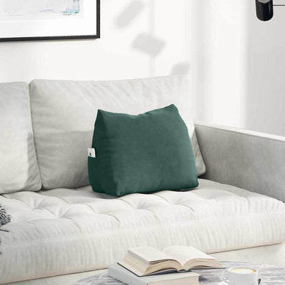 Cuscino per Schiena Verde Scuro 45 x 20 x 35 cm