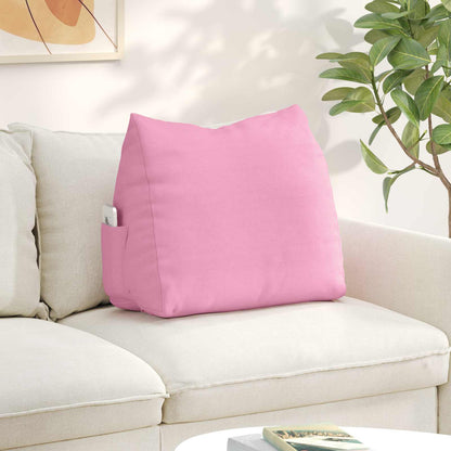 Cuscino per Schiena Rosa 60 x 20 x 50 cm Tessuto