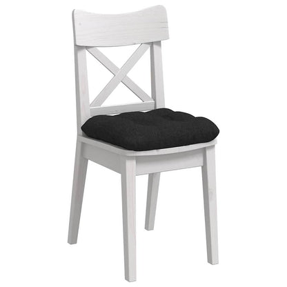 Cuscini per Seduta 4 pcs Nero 40 x 40 x 12 cm Tessuto